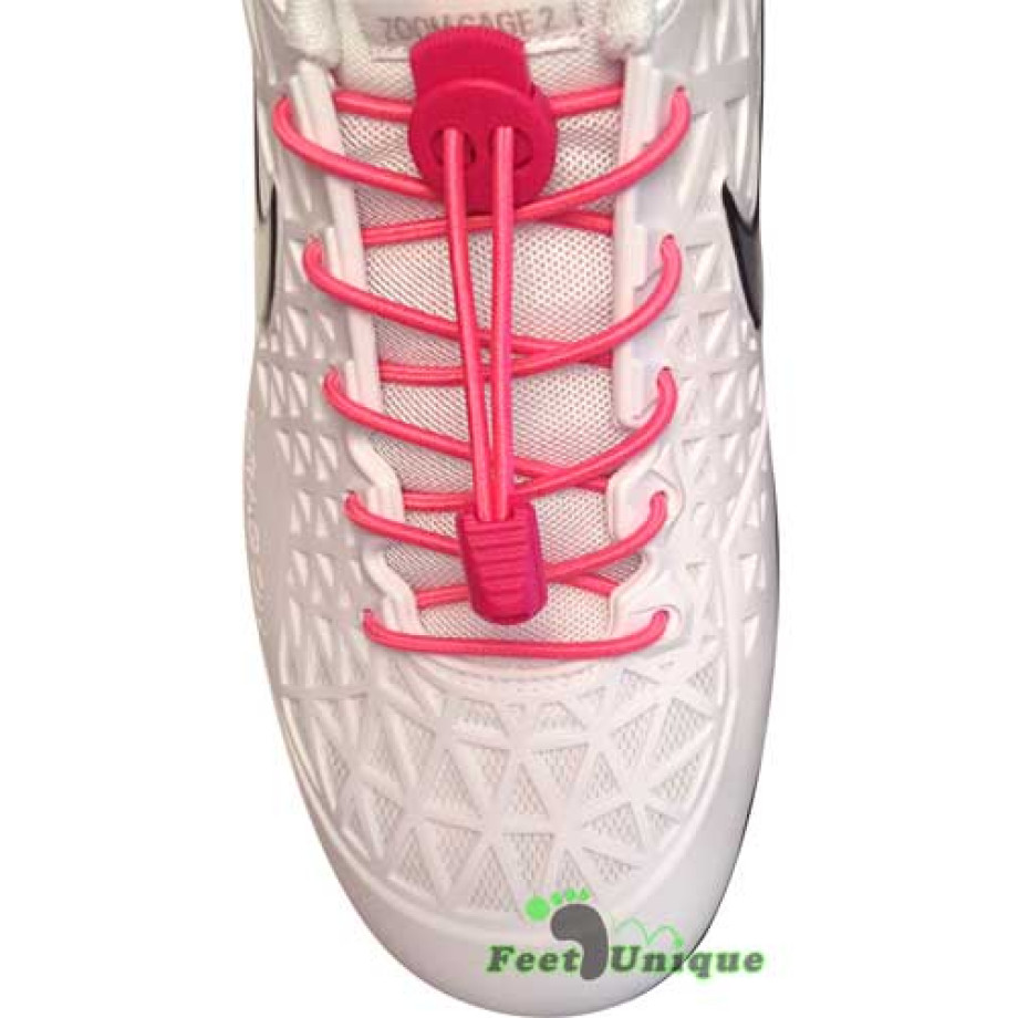 Buy Elastic Lock Hot Pink Shoelaces Here